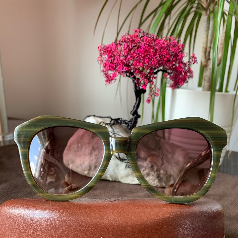 Karen Walker "Number One" Torquiose sunglasses